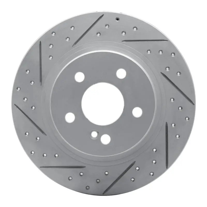 R1 08-15 Mercedes-Benz C200 (Mexico) Rear Left Drilled & Slotted Geo-Carbon Rotor 1