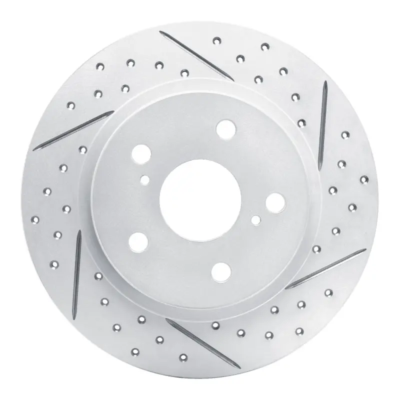 R1 08-18 Pontiac Vibe Rear Right Drilled & Slotted Geo-Carbon Rotor 1