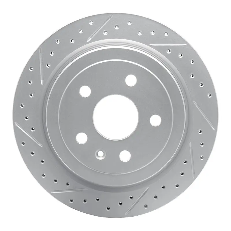 R1 08-19 Cadillac Cts Rear Left Drilled & Slotted Geo-Carbon Rotor 1