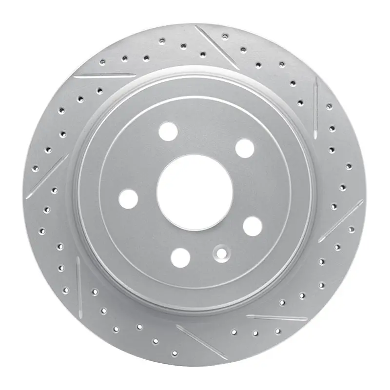 R1 08-19 Cadillac Cts Rear Right Drilled & Slotted Geo-Carbon Rotor 1
