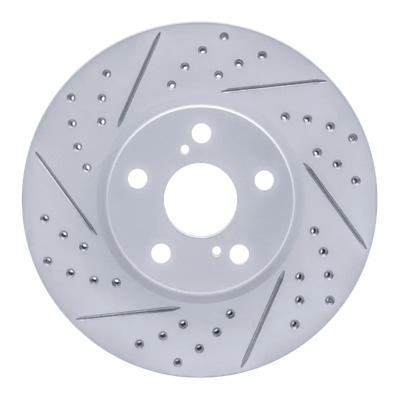 R1 08-19 Pontiac Vibe Front Left Drilled & Slotted Geo-Carbon Rotor 1