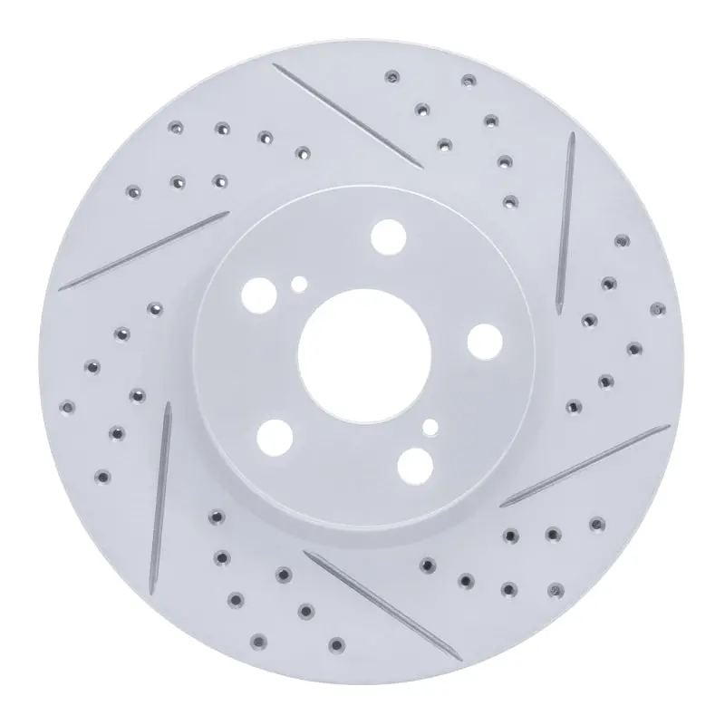R1 08-19 Pontiac Vibe Front Right Drilled & Slotted Geo-Carbon Rotor 1