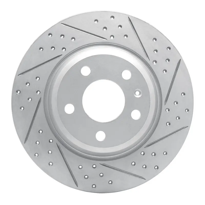 R1 08-25 Audi A4 (Usa/Canada) Rear Right Drilled & Slotted Geo-Carbon Rotor 1