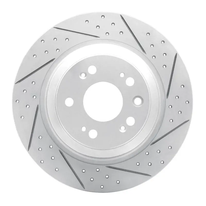 R1 09-14 Acura Tl Rear Right Drilled & Slotted Geo-Carbon Rotor 1
