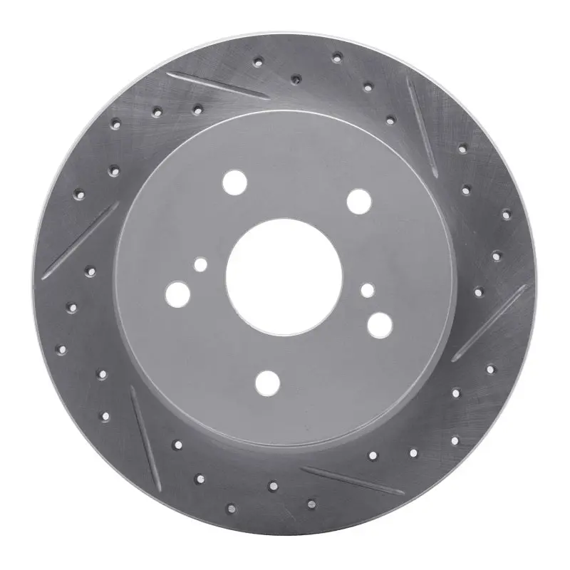 R1 10-13 Suzuki Kizashi Rear Right Drilled & Slotted Geo-Carbon Rotor 1