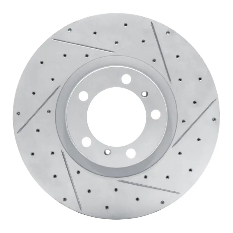 R1 10-24 Audi Rs E-Tron Gt Right Front Drilled & Slotted Geo-Carbon Rotor 1