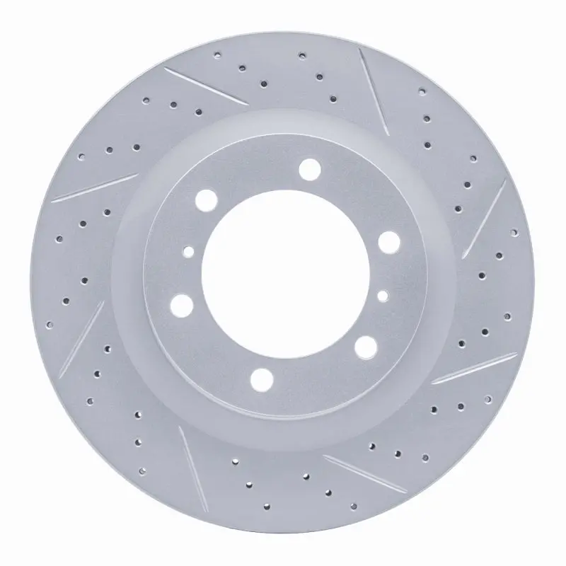 R1 10-24 Lexus Gx460 Front Right Drilled & Slotted Geo-Carbon Rotor 1