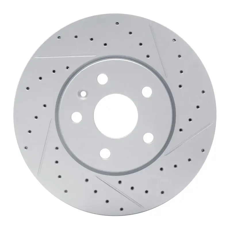 R1 10-25 Buick Allure Front Right Drilled & Slotted Geo-Carbon Rotor 1