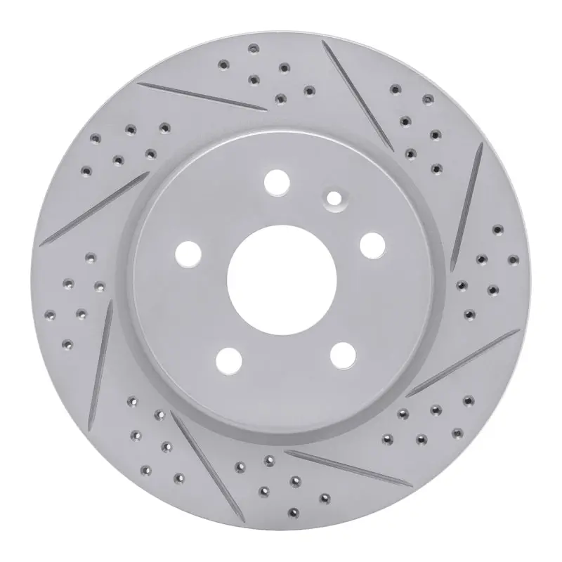 R1 10-25 Buick Lacrosse Rear Right Drilled & Slotted Geo-Carbon Rotor 1