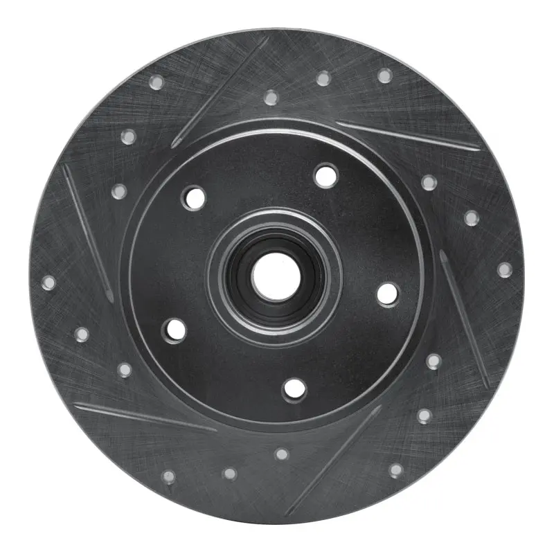 R1 11-15 Renault Fluence (Mexico) Rear Left Drilled & Slotted Silver Brake Rotor 1