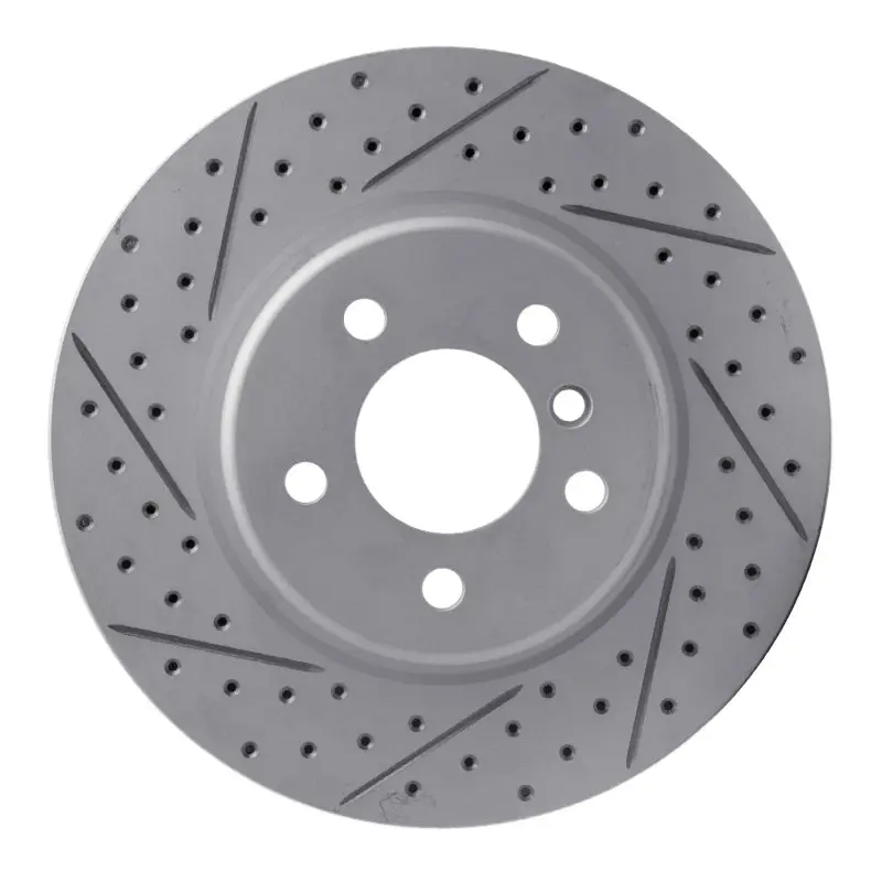R1 11-16 Bmw 528I Front Right Drilled & Slotted Geo-Carbon Rotor 1