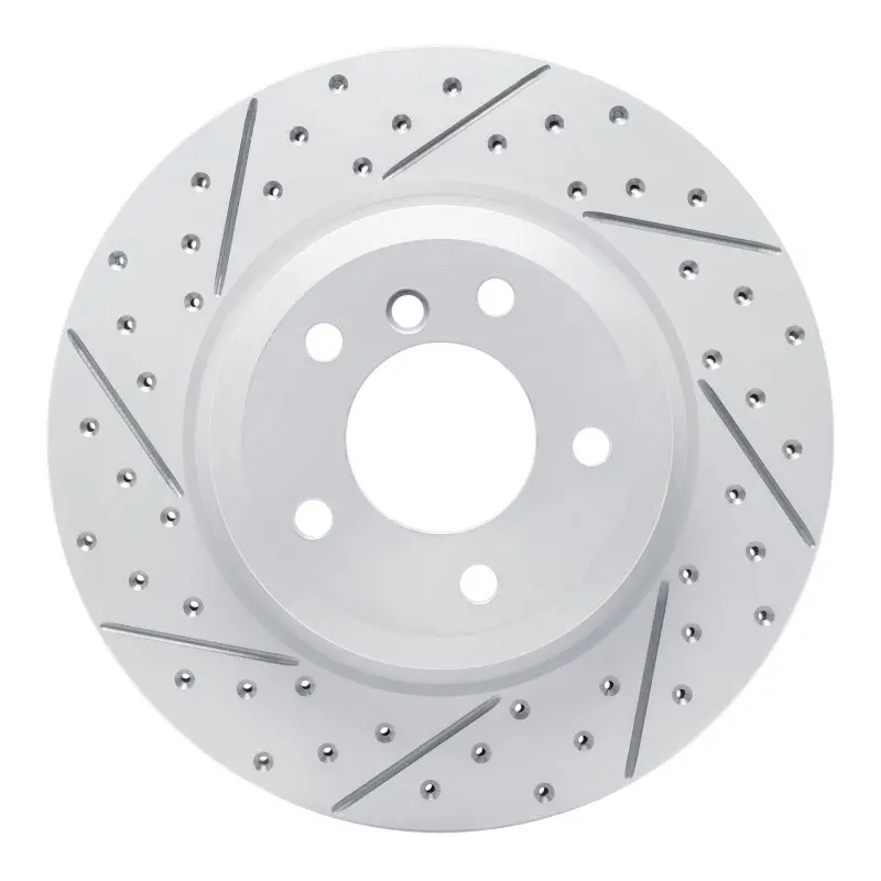 R1 11-16 Bmw Z4 Rear Left Drilled & Slotted Geo-Carbon Rotor 1