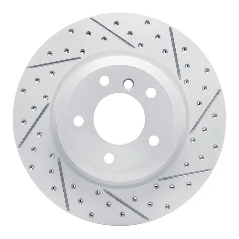 R1 11-16 Bmw Z4 Rear Right Drilled & Slotted Geo-Carbon Rotor 1