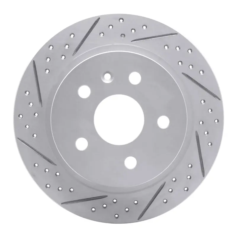R1 11-16 Buick Lacrosse Rear Left Drilled & Slotted Geo-Carbon Rotor 1