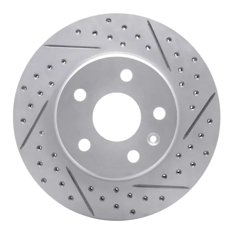 R1 11-16 Buick Regal Front Right Drilled & Slotted Geo-Carbon Rotor 1