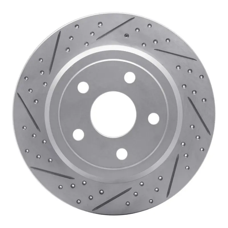 R1 11-22 Dodge Durango Rear Left Drilled & Slotted Geo-Carbon Rotor 1