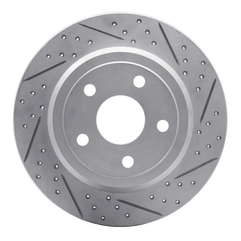 R1 11-22 Dodge Durango Rear Right Drilled & Slotted Geo-Carbon Rotor 1
