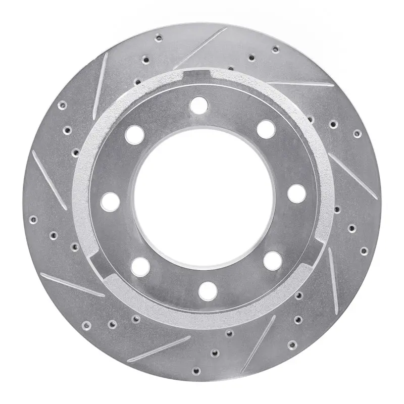 R1 11-22 Ford F-250 2Wd (Super Duty) Rear Left Drilled & Slotted Silver Brake Rotor 1
