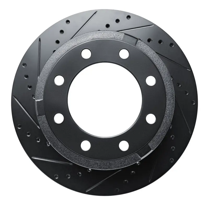 R1 11-22 Ford F-250 4Wd (Super Duty) Rear Left Drilled & Slotted Black Brake Rotor 1
