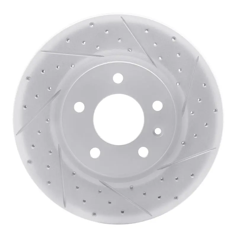 R1 11-25 Buick Lacrosse Front Right Drilled & Slotted Geo-Carbon Rotor 1