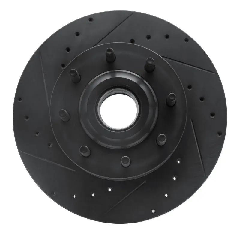 R1 11-25 Ford F-250 2Wd (Super Duty) Front Left Drilled & Slotted Black Brake Rotor 1