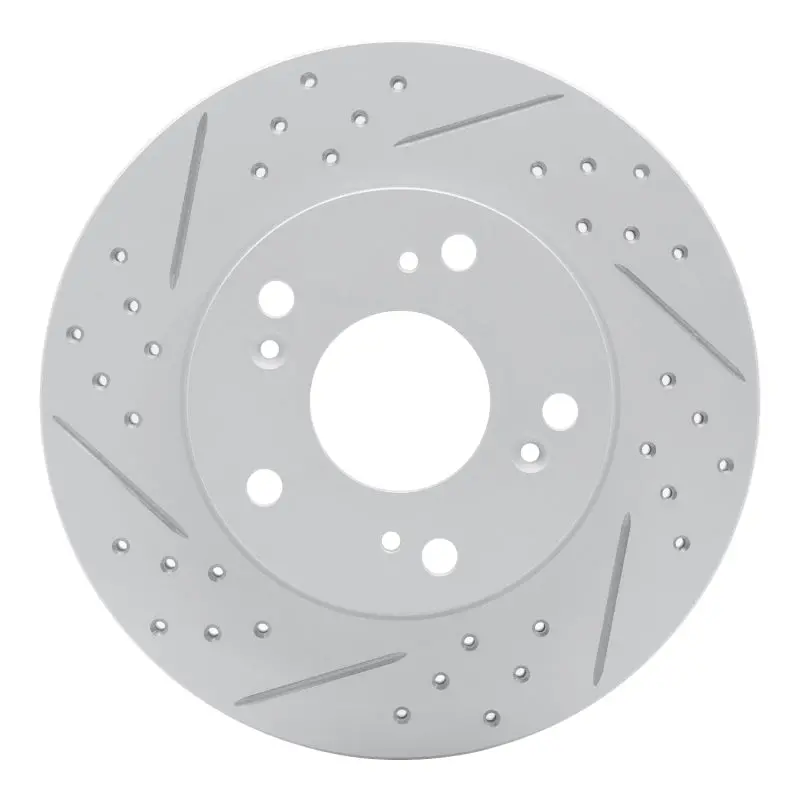 R1 12-15 Acura Ilx Front Left Drilled & Slotted Geo-Carbon Rotor 1