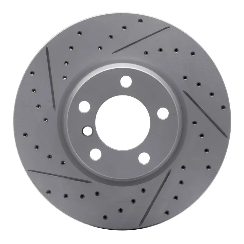 R1 12-18 Bmw 328I Xdrive Front Right Drilled & Slotted Geo-Carbon Rotor 1