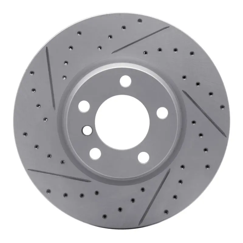 R1 12-18 Bmw 428I Front Left Drilled & Slotted Geo-Carbon Rotor 1