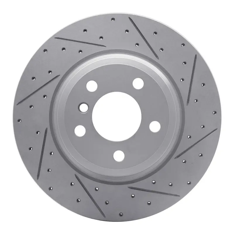 R1 12-20 Bmw 428I Gran Coupe Rear Right Drilled & Slotted Geo-Carbon Rotor 1