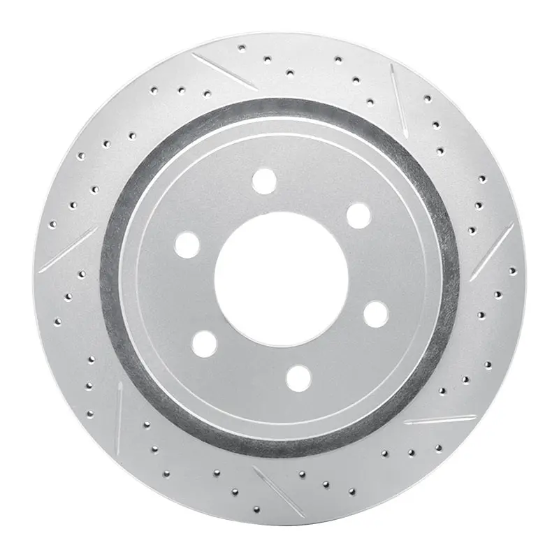R1 12-20 Ford F-150 Rwd Rear Right Drilled & Slotted Geo-Carbon Rotor 1
