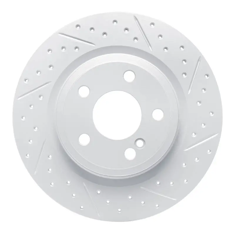 R1 12-20 Mercedes-Benz Slk350 Rear Right Drilled & Slotted Geo-Carbon Rotor 1