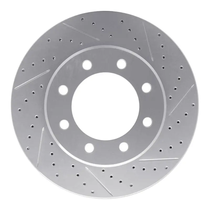 R1 12-21 Nissan Nv1500 Front Right Drilled & Slotted Geo-Carbon Rotor 1