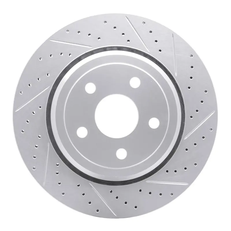 R1 12-25 Dodge Durango Rear Right Drilled & Slotted Geo-Carbon Rotor 1
