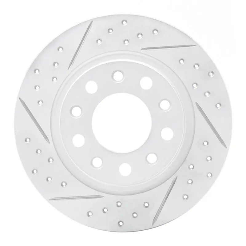 R1 13-16 Dodge Dart Rear Left Drilled & Slotted Geo-Carbon Rotor 1