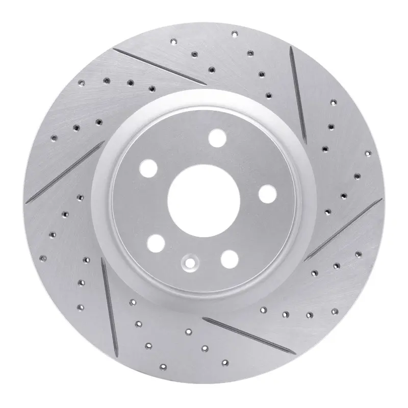 R1 13-19 Buick Regal Front Right Drilled & Slotted Geo-Carbon Rotor 1