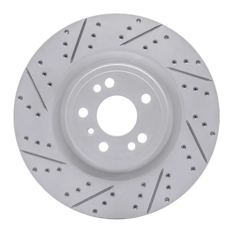 R1 13-19 Mercedes-Benz Gl350 Front Left Drilled & Slotted Geo-Carbon Rotor 1