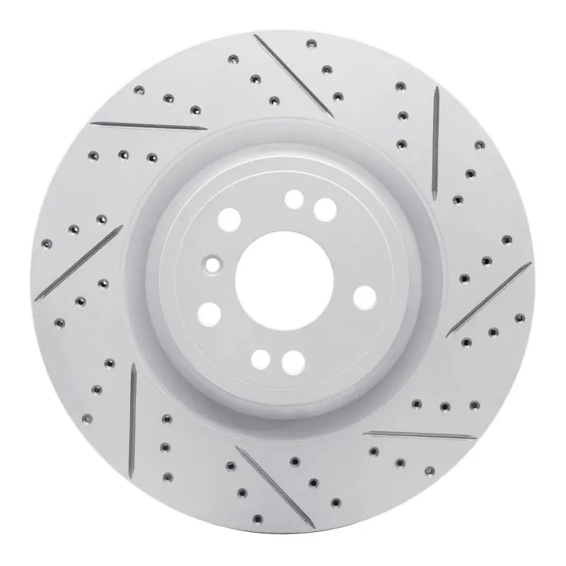 R1 13-19 Mercedes-Benz Gls350d Front Right Drilled & Slotted Geo-Carbon Rotor 1