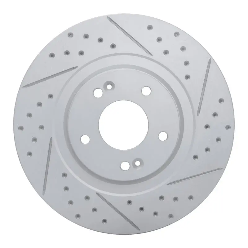 R1 13-20 Hyundai Santa Fe Xl Front Right Drilled & Slotted Geo-Carbon Rotor 1