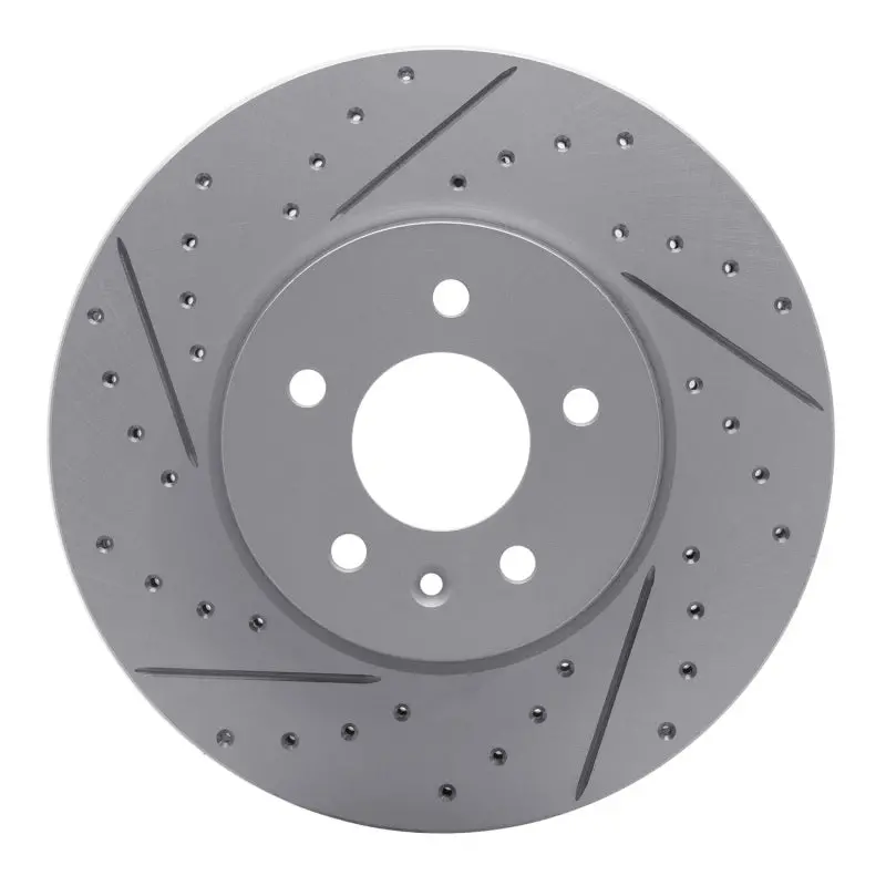 R1 13-25 Cadillac Ct4 Front Left Drilled & Slotted Geo-Carbon Rotor 1