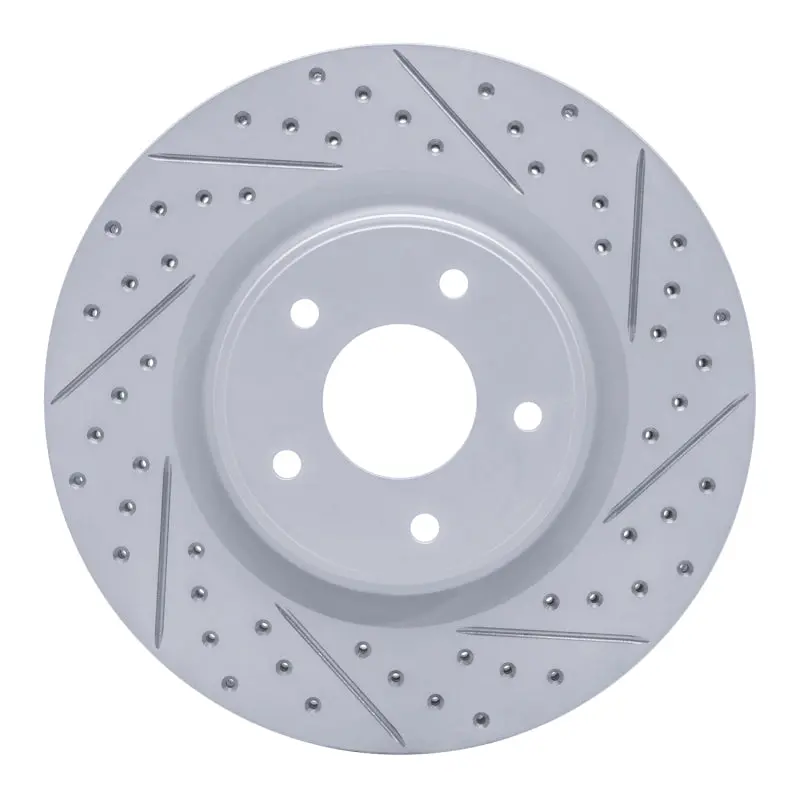 R1 13-25 Infiniti Jx35 Front Right Drilled & Slotted Geo-Carbon Rotor 1