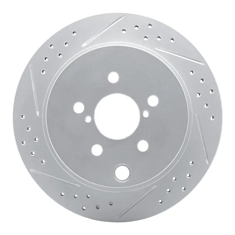 R1 14-18 Subaru Forester Rear Left Drilled & Slotted Geo-Carbon Rotor 1
