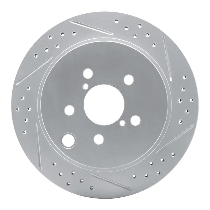 R1 14-18 Subaru Forester Rear Right Drilled & Slotted Geo-Carbon Rotor 1