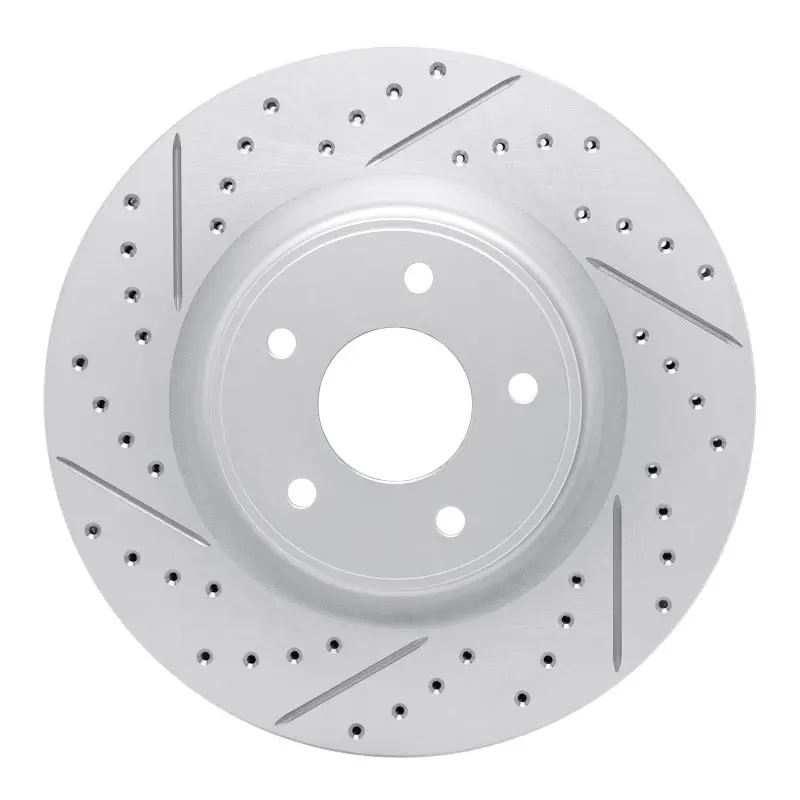 R1 14-19 Nissan X-Trail (Mexico Front Left Drilled & Slotted Geo-Carbon Rotor 1
