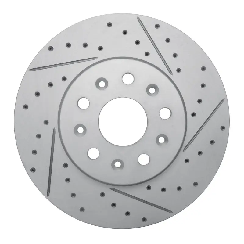 R1 14-20 Cadillac Cts Front Right Drilled & Slotted Geo-Carbon Rotor 1