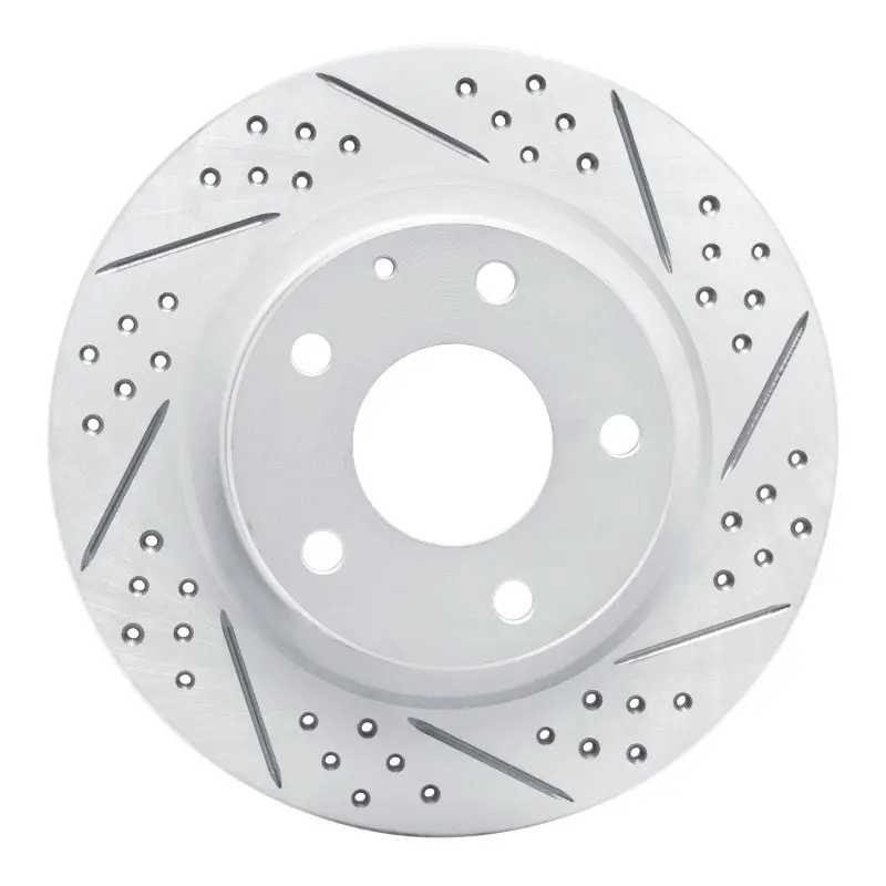 R1 14-21 Mazda 6 Rear Right Drilled & Slotted Geo-Carbon Rotor 1
