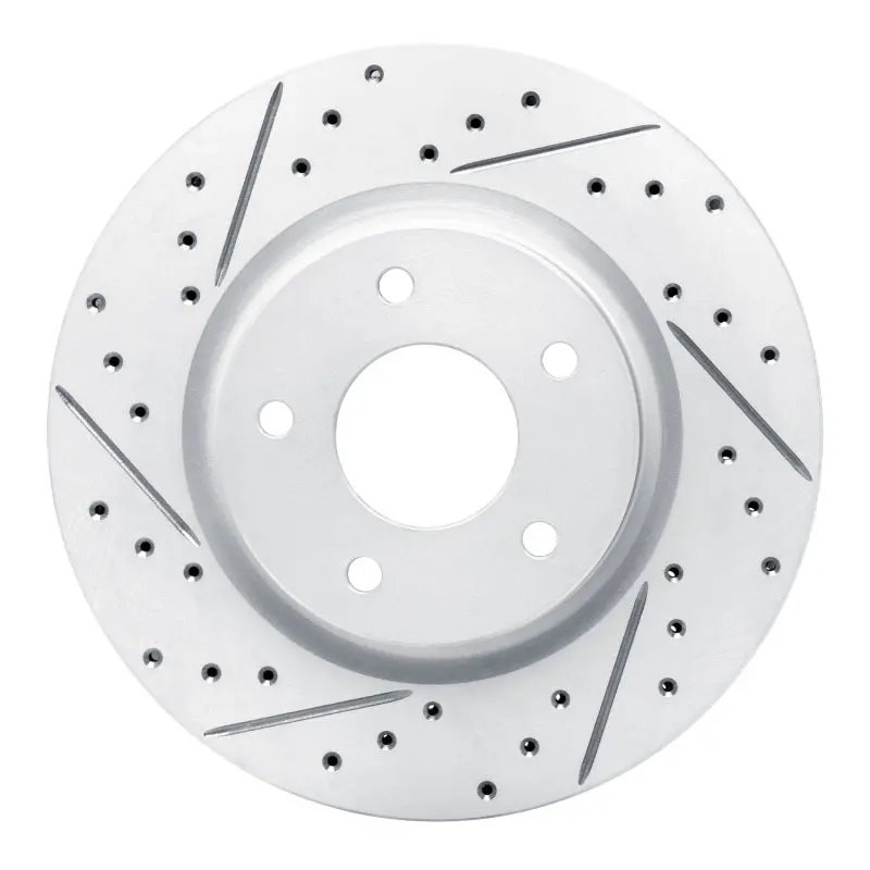 R1 14-23 Nissan Qashqai (Canada) Front Left Drilled & Slotted Geo-Carbon Rotor 1