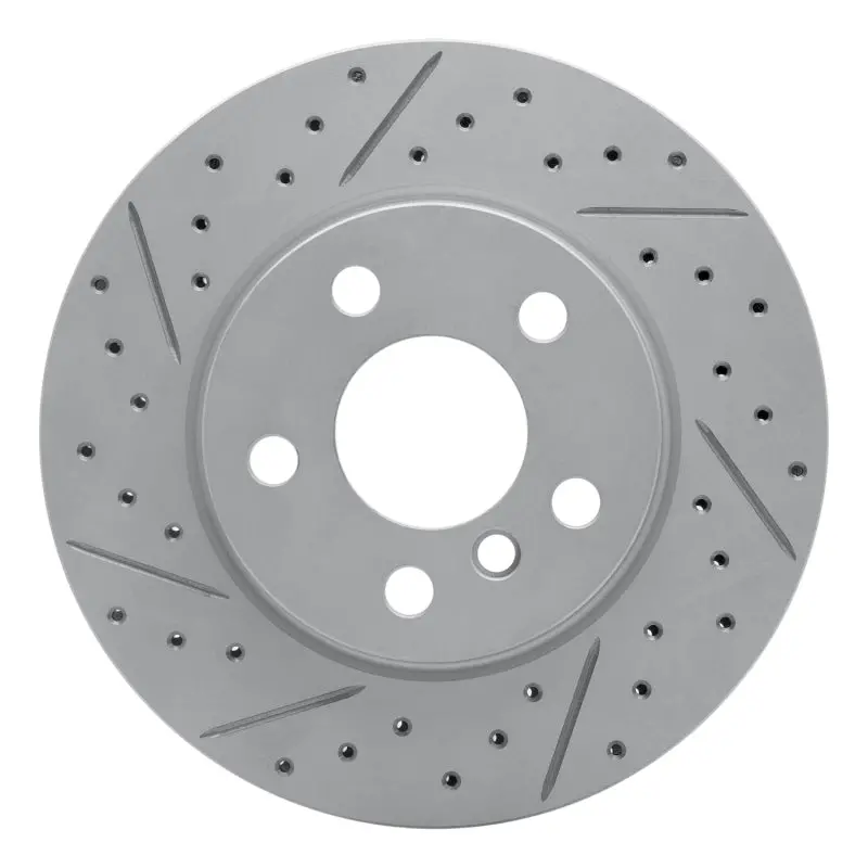 R1 14-24 Mini Cooper (Excl Clubman Front Left Drilled & Slotted Geo-Carbon Rotor 1