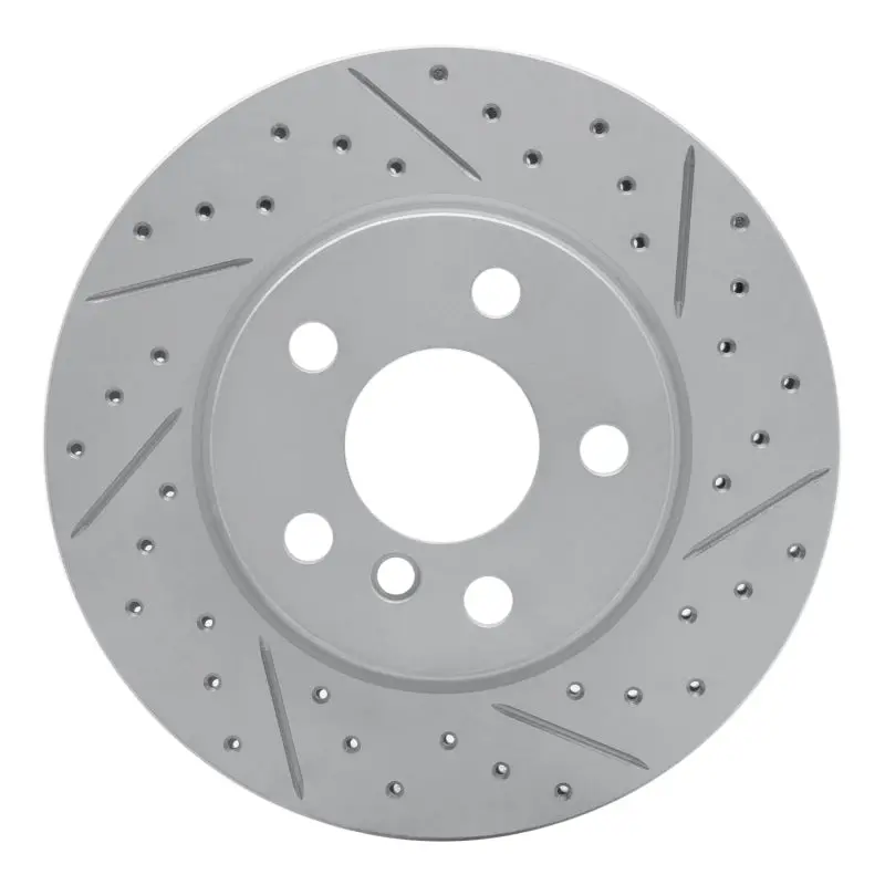 R1 14-24 Mini Cooper (Excl Clubman Front Right Drilled & Slotted Geo-Carbon Rotor 1