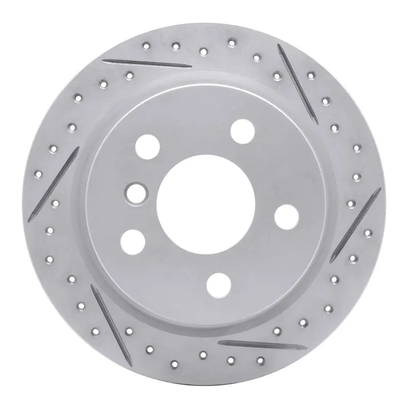 R1 14-24 Mini Cooper (Excl Clubman Rear Right Drilled & Slotted Geo-Carbon Rotor 1
