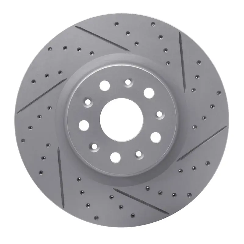 R1 14-25 Cadillac Ct5 Front Right Drilled & Slotted Geo-Carbon Rotor 1